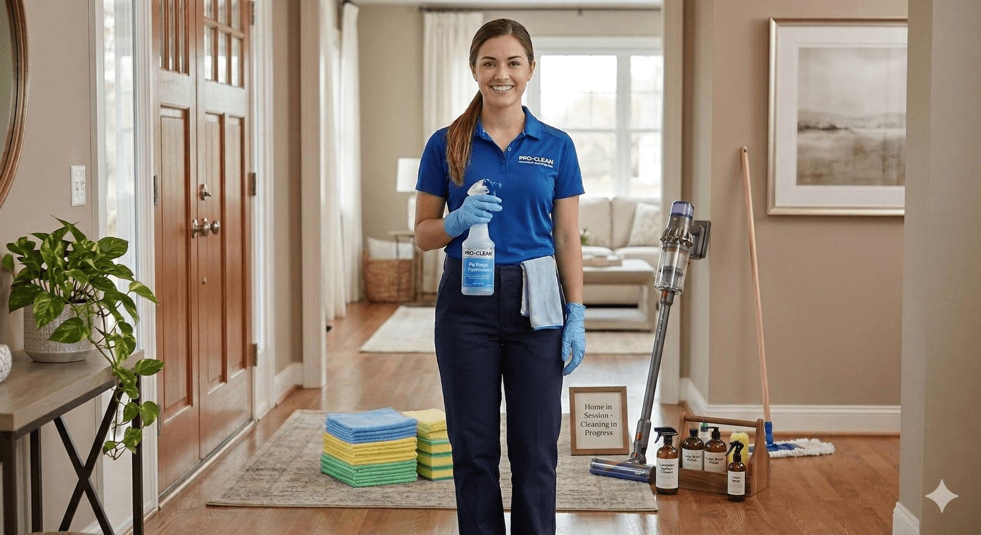 Professional cleaning supplies